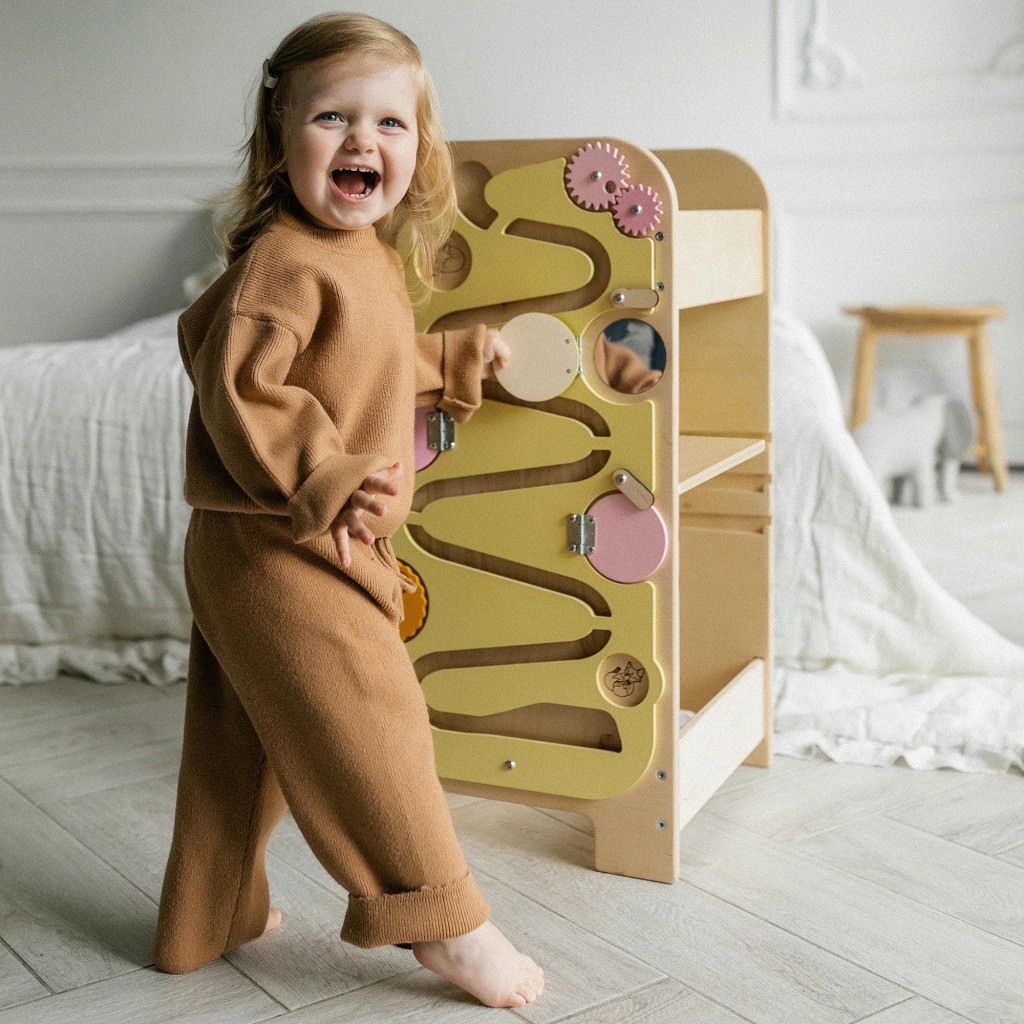 BusyKids Roztúca učiaca veža Play 5v1 75 cm