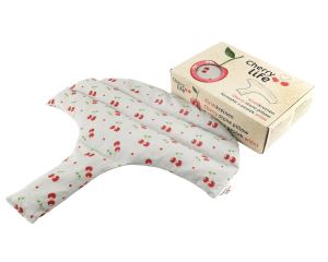 Dámsky nahrievací pás s čerešňovými kôstkami, termofor - Cherry life, sivý (2)