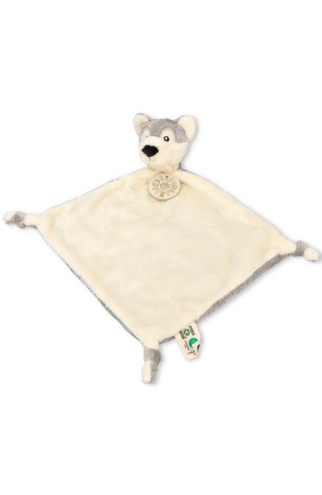 Nature Planet Maznáčik Vlk – plyšový maznák 29×29 cm, 0m+, sivý