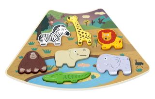 Drevené puzzle Kruh prepojiteľné 6 v 1, 42 dielkov (3)