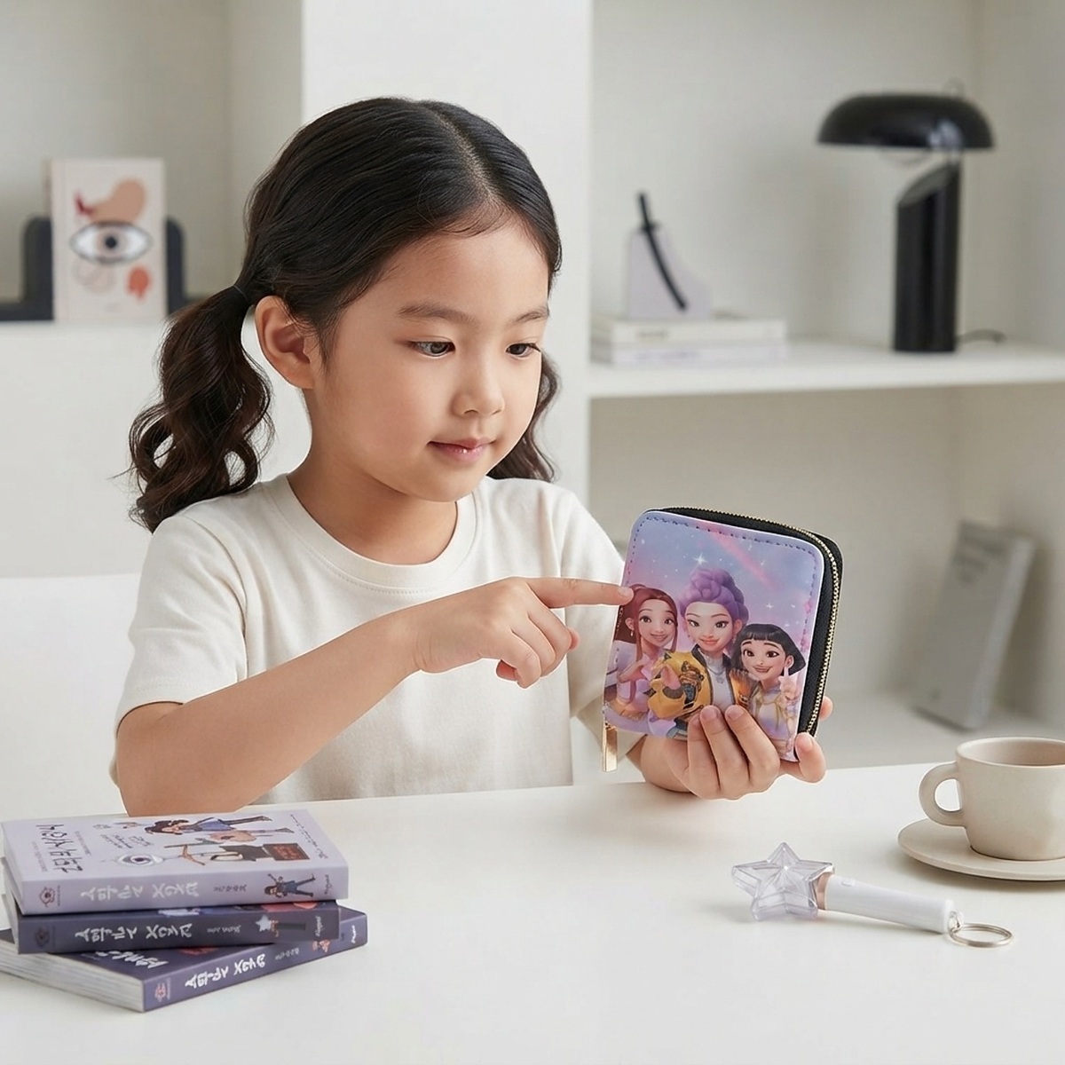Detská peňaženka na zips Demon Hunters K-pop Sweet