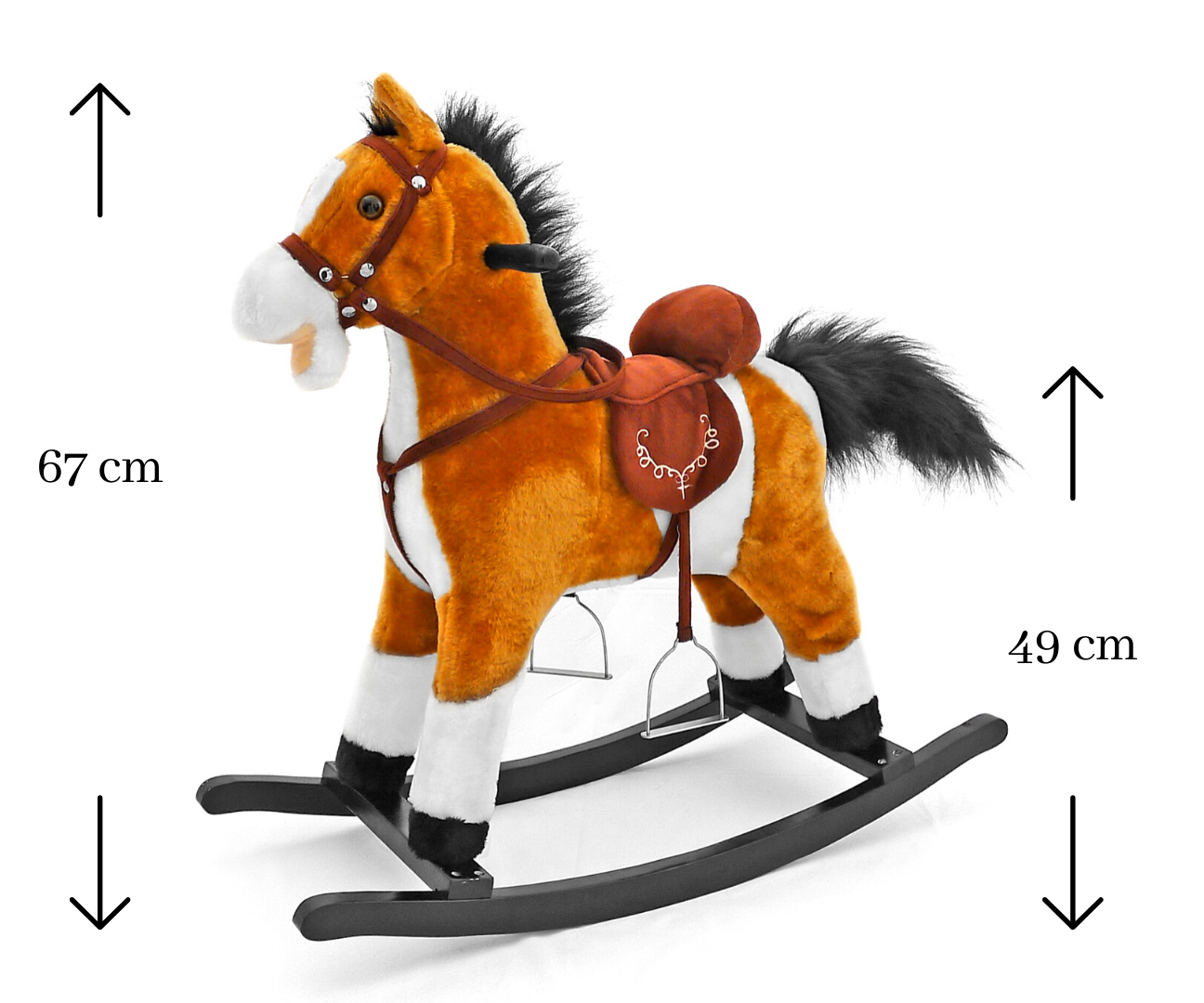 Hojdací koník Mustang Light Brown – Milly Mally