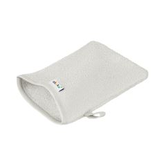 Detská umývacia rukavica XL Akuku – 100 % bavlna, 15×20 cm, od narodenia, sivá (1)