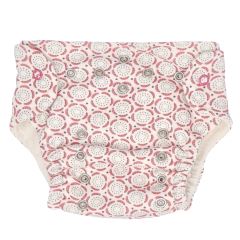 Mamatti Látková plenka EKO sada - kalhotky + 2 x plenka, vel. 3 - 8 kg, Rozeta