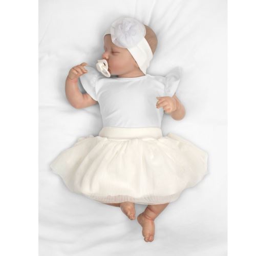 Tutu suknička NICOL PŘÁTELÉ - BIO bavlna - smetanová, vel. 74 (1)