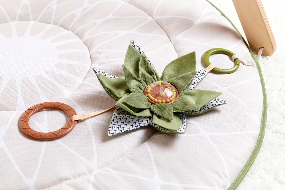 Hracia podložka s drevenou hrazdou Boho Chic Tiny Love