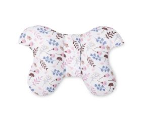 Vložka do kočíka set deluxe 4v1 – obojstranná, velvet a bavlna, Vetvičky, pudrovo ružová (5)