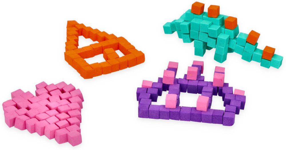 Lepiace senzorické penové kocky Hviezdička pastelové – 5 farieb, 3+, Adam Toys