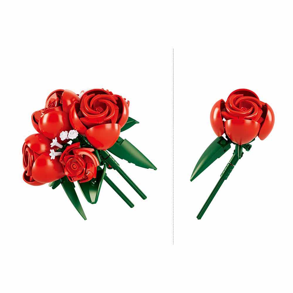 Sluban Flowers M38-P8061 Kytica červených ruží vo váze