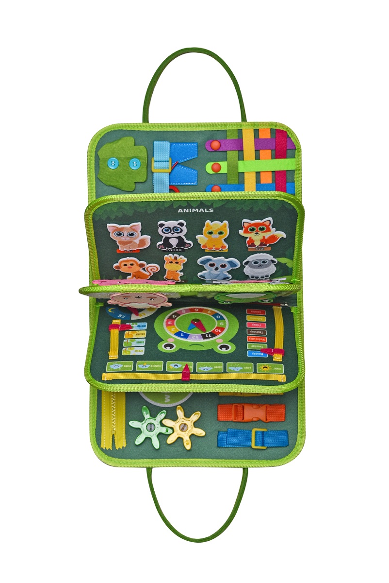 2Kids Toys Senzorická busy kniha Zvieratká