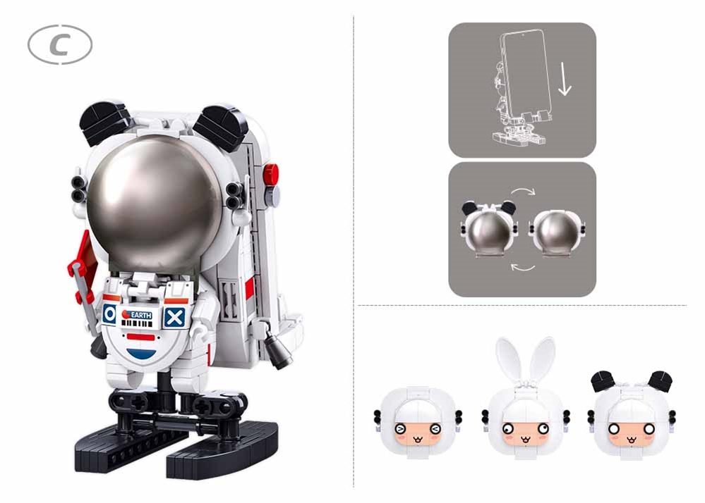 Sluban Pleyerid M38-P8001 Astronaut na Marse C