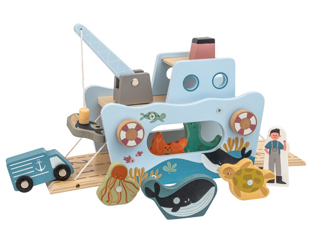 2Kids Toys Magnetická hračka Rybárska loď