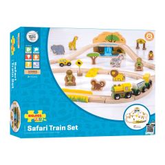 Bigjigs Rail Drevená vláčikodráha Safari (9)