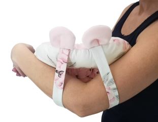 Vankúš na dojčenie Bavlna/Minky, Little Balerina - ružová (2)