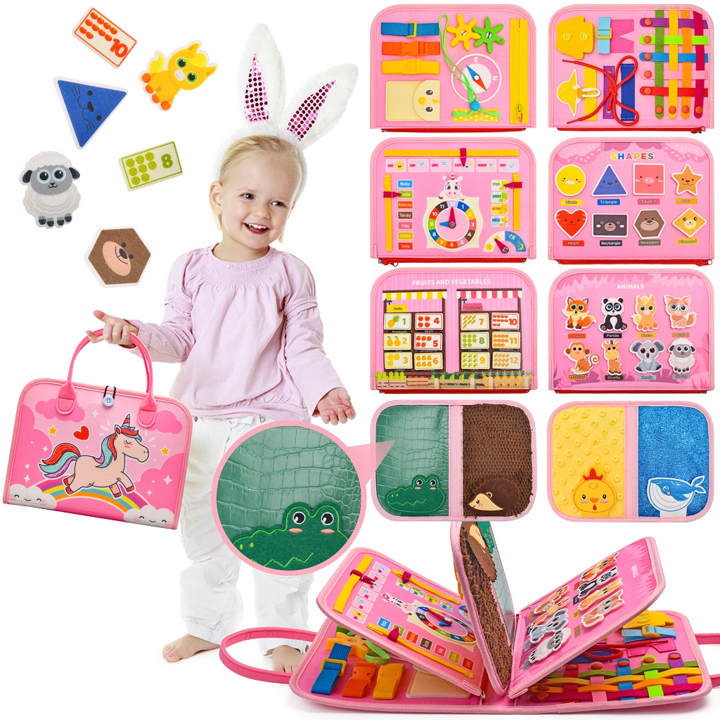 2Kids Toys Senzorická busy kniha Jednorožec 4