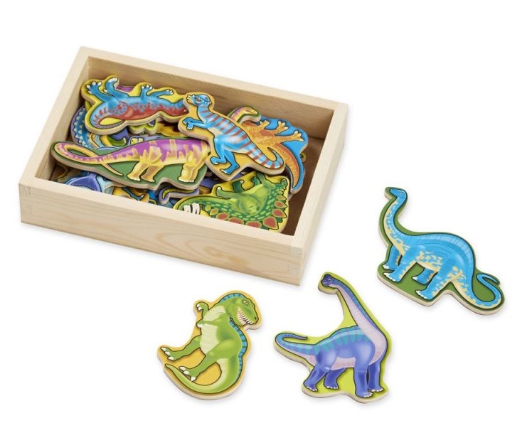 NEFERE Drevené magnetky - Dinosaury