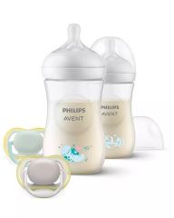 Kojenecké lahvičky, startovací sada Natural Avent Response, 260 ml+2 dudlíky, mořský svět
