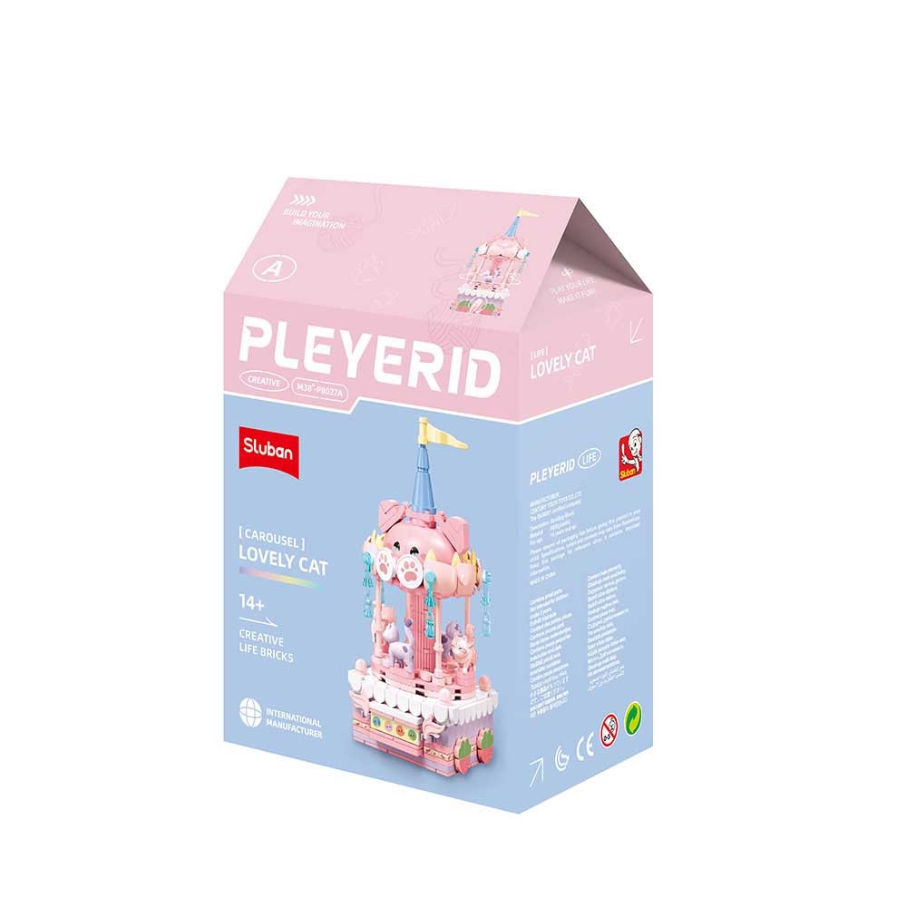 Sluban Pleyerid M38-P8027 Kolotoč so zvieratkom A Mačka