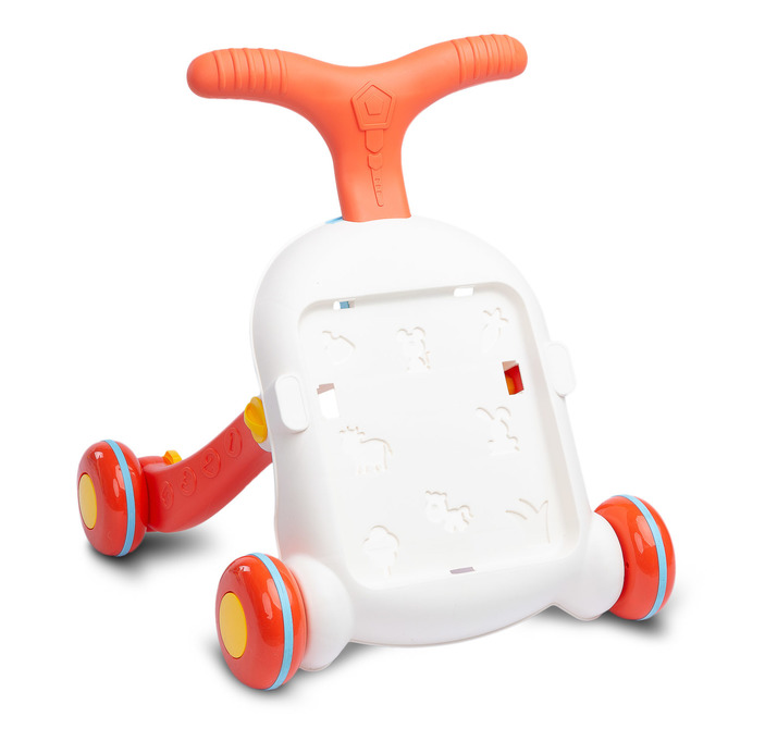 Detské interaktívne chodítko, stolček s príslušenstvom 2v1, TOYZ, oranžové
