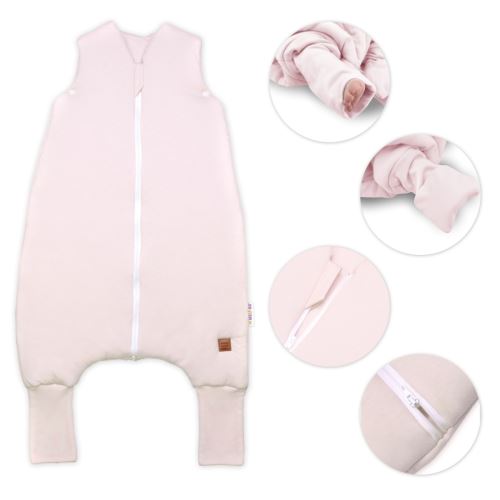 Teplý spací vak so zahrnovacími nohavičkami, Soft Hand Made, púdrovo ružový, veľ. S (1)