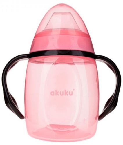 Nevylievací hrnček s mäkkým náustkom,Akuku  ružový