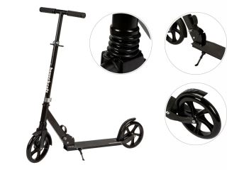 Detská a juniorská mestská skladacia kolobežka, nastaviteľná výška riadidiel 95–105 cm (1)