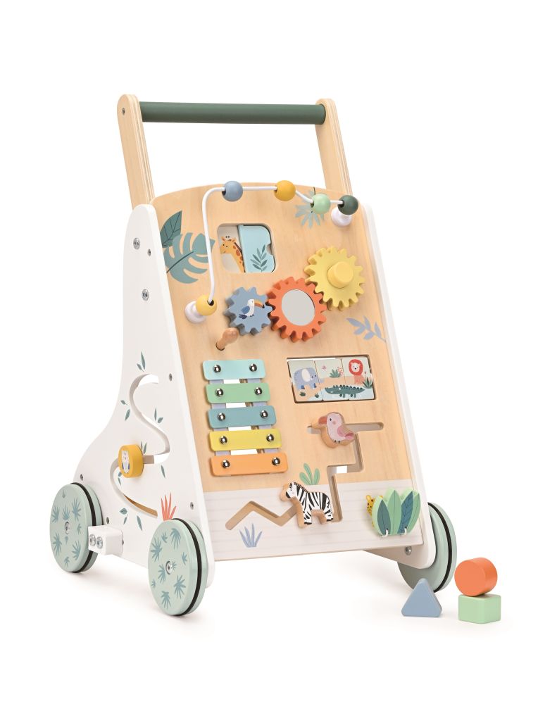 Drevené chodítko Montessori Džungľa – Lelin