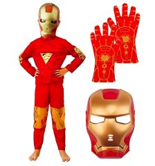 Detský kostým Iron man s maskou a rukavicami 122-134 L Detský kostým Iron man s maskou a rukavicami 122-134 L