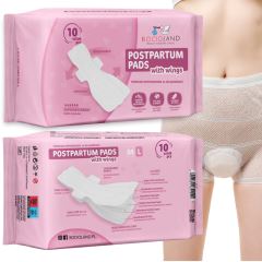Vysoko absorpčné popôrodné vložky s krídelkami, veľ. L - 10ks (2)