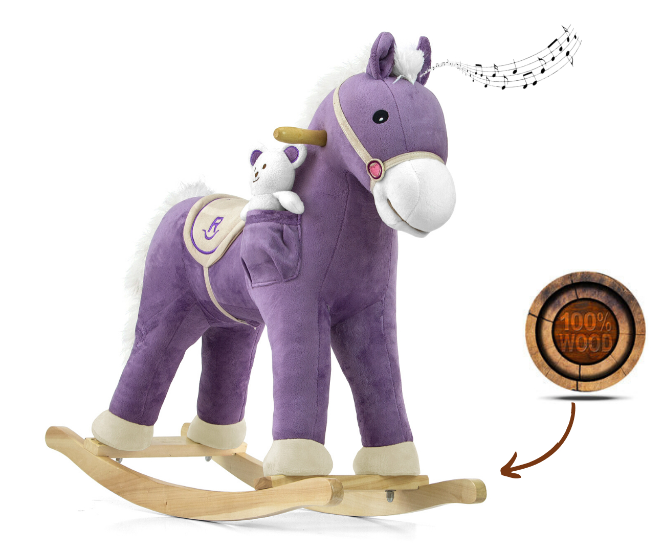 Hojdací koník Pony Purple – Milly Mally