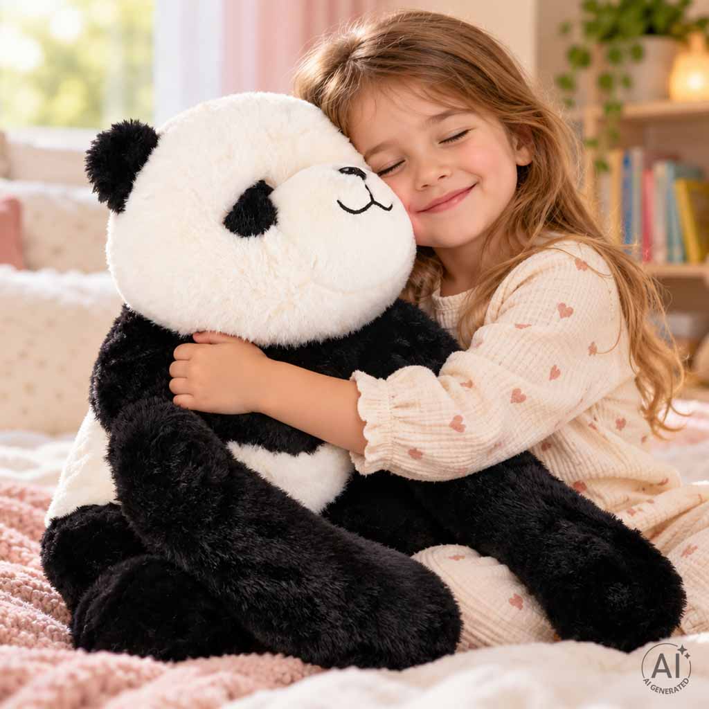 Záťažová plyšová panda 1 kg – záťažové labky, 60 cm, 3+