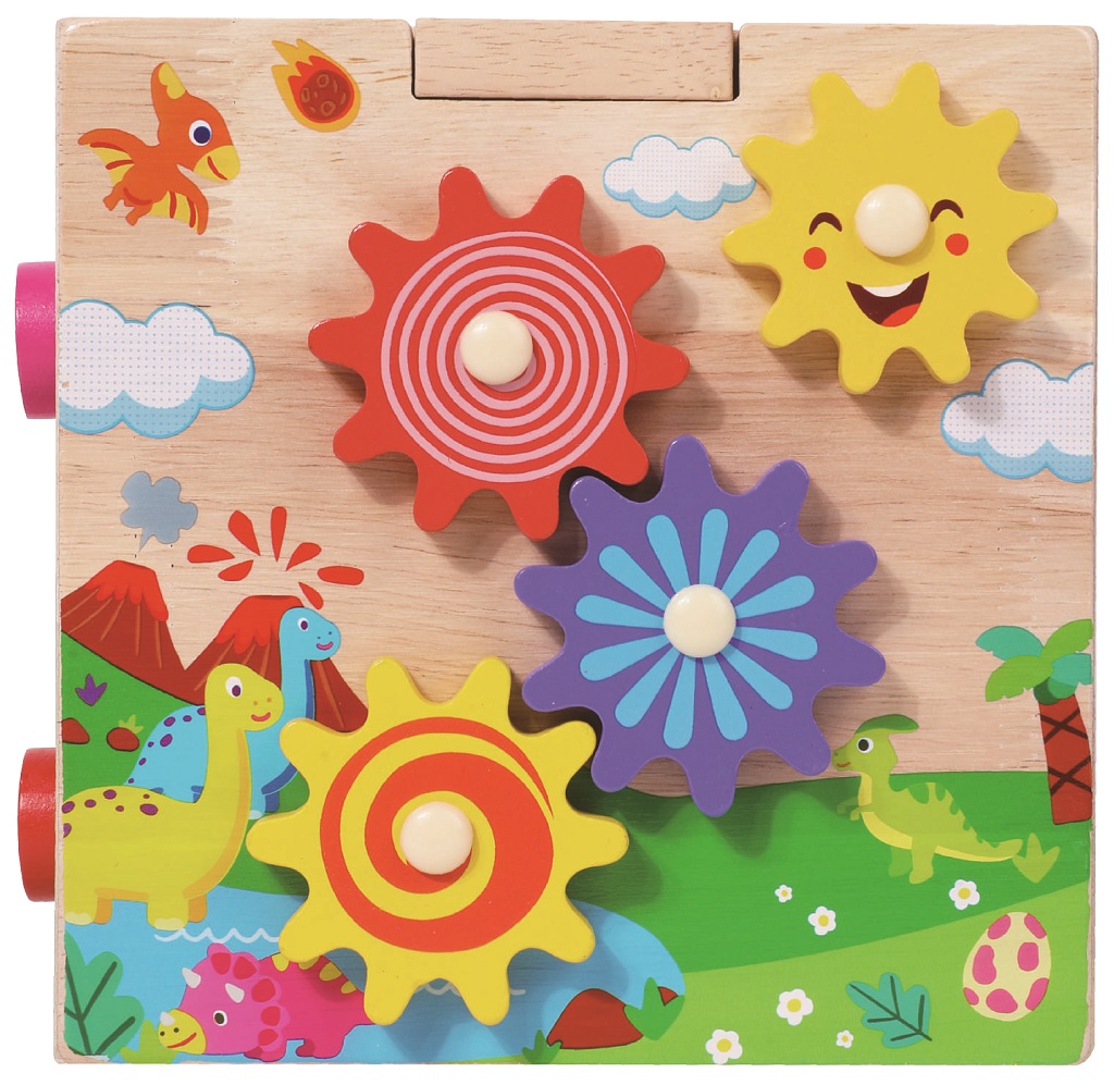 Motorická kocka s labyrintom Veselé zvieratká – 2Kids Toys, 3+