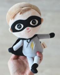 Mini handrová bábika Metoo Super Boy  - sivá, 22cm (1)
