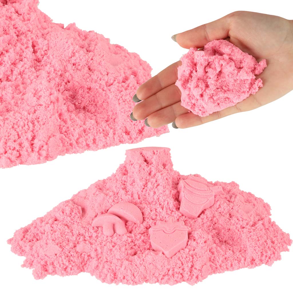 Kinetický piesok pre deti 1 kg, ružový