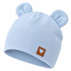 Z & Z Dvojvrstvová bavlnená čiapočka LOVE TEDDY, sv. modrá Z & Z Dvojvrstvová bavlnená čiapočka LOVE TEDDY, sv. modrá