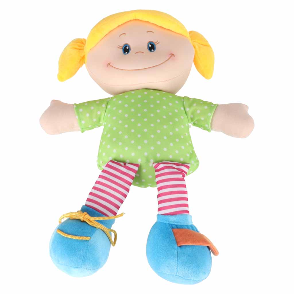 Montessori látková bábika Ivanka – senzorická maznavá bábika