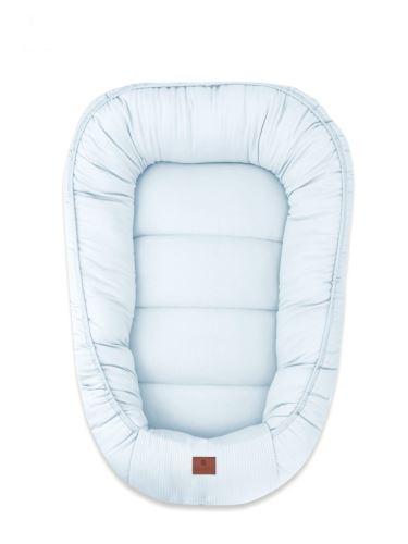 Kokon pre novorodencov MimiNu Soft 75×55 cm – 100% bavlna, 0–6 mesiacov - modrý