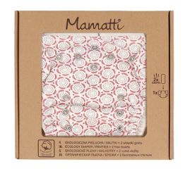 Mamatti Látková plenka EKO sada - kalhotky + 2 x plenka, vel. 3 - 8 kg, Rozeta (1)