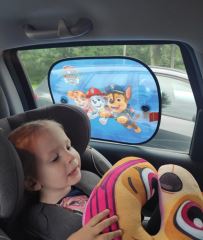 Slnečná clona do auta Paw Patrol – ochrana proti UV - modrá (2)