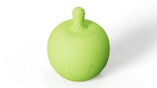 Silikónové hryzátko 3D Apple, GiliGums, zelené (4)