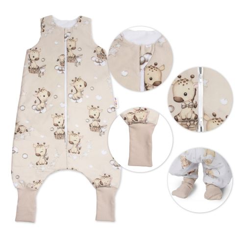 Spací vak so zahrnovacími nohavičkami  Baby Giraffe, veľ. M, 86/104