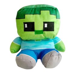 Plyšová hračka Minecraft Zombie Steve Pixel maxi 25cm