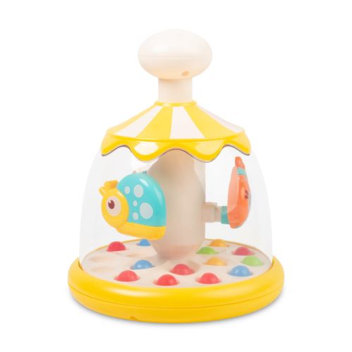 Toyz Edukačná hračka Kolotoč so zvieratkami – žltá, kolotoč, 6m+