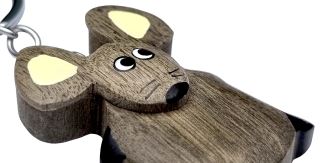2Kids Toys Drevená kľúčenka veľká Myš (1)