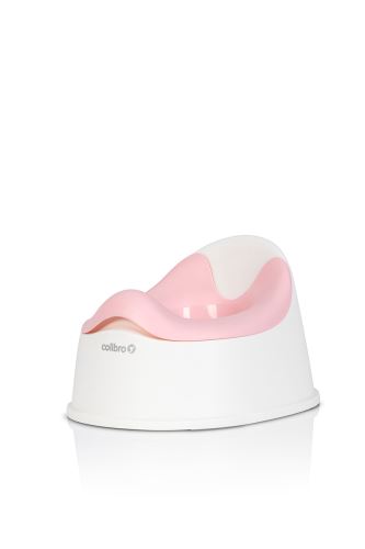 Detský nočník, ergonomický Solo cool – ruzový, biely