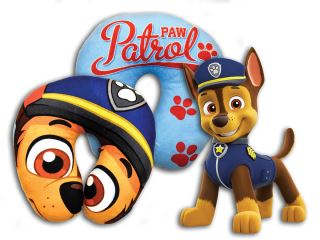 Detský cestovný vankúšik Paw Patrol do auta – opierka hlavy, modrá (3)