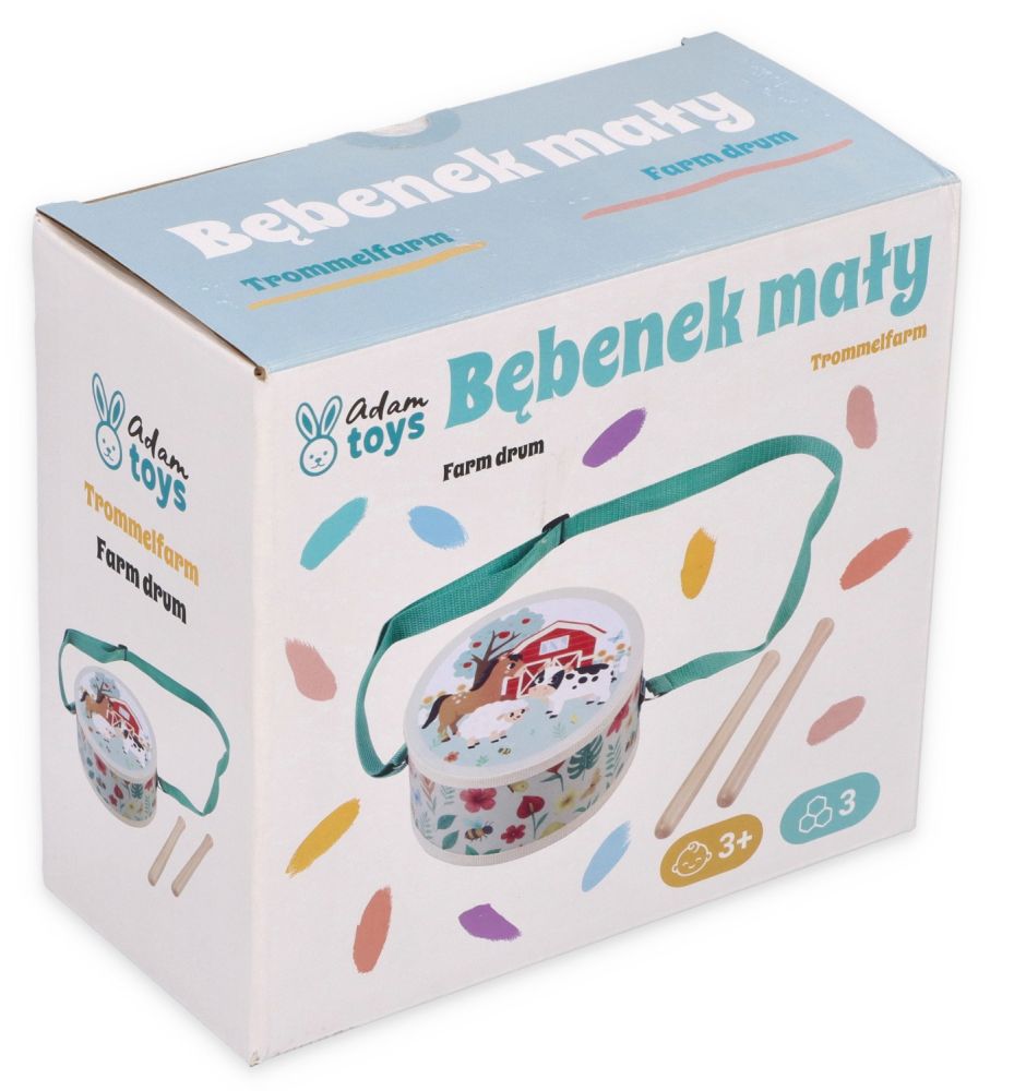 Detský bubienok s motívom farmy – Adam Toys