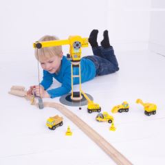 Bigjigs Rail Žeriav a stavebné stroje (3)