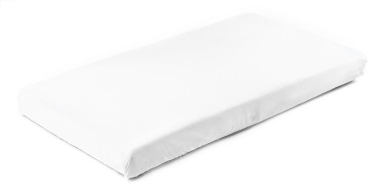 Jersey prestieradlo, biele, 160×80 cm, Sensillo