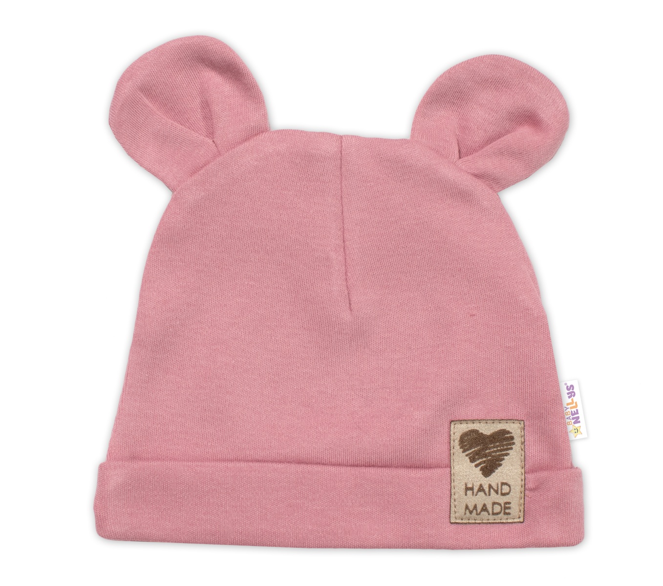 Zavinovacie body dl.rukáv, tepláčky a čiapočka Little Bear, Baby Nellys, púdrová, veľ. 68